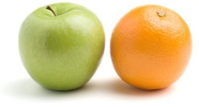 Apple and orange