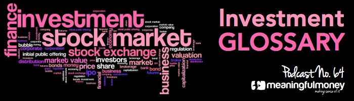 Session 64 Header - investment terms explained