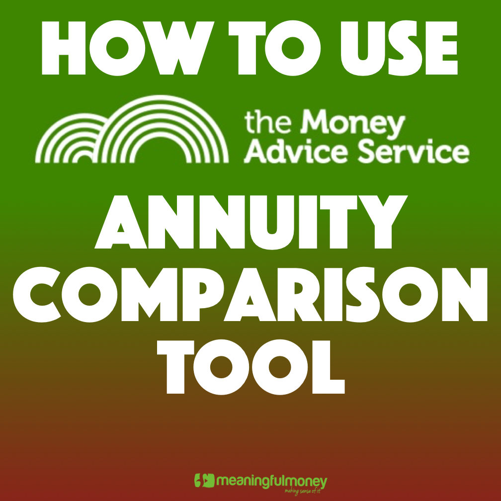 How To Use The MAS Annuity Comparison Tool