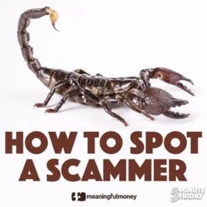 How To Spot A Scammer – 5MF013