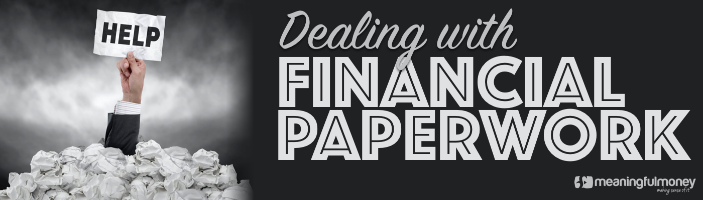 Dealing with financial paperwork