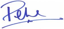 Pete's signature