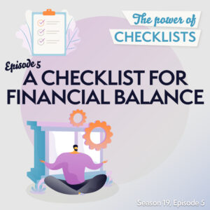 A Checklist For Financial BALANCE