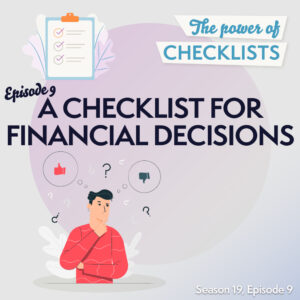 The Financial Decisions Checklist