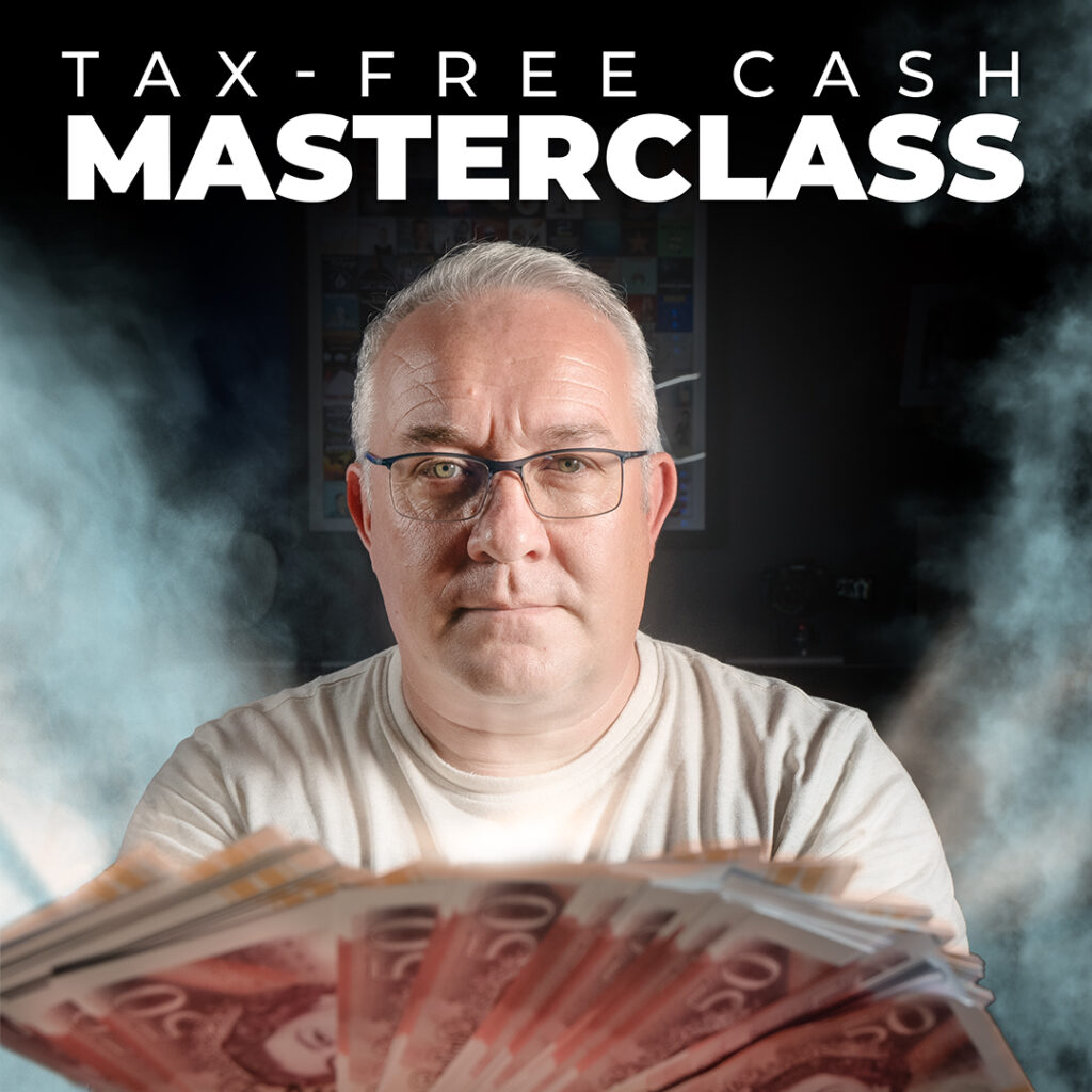 Tax Free Cash Masterclass - Pete holding cash