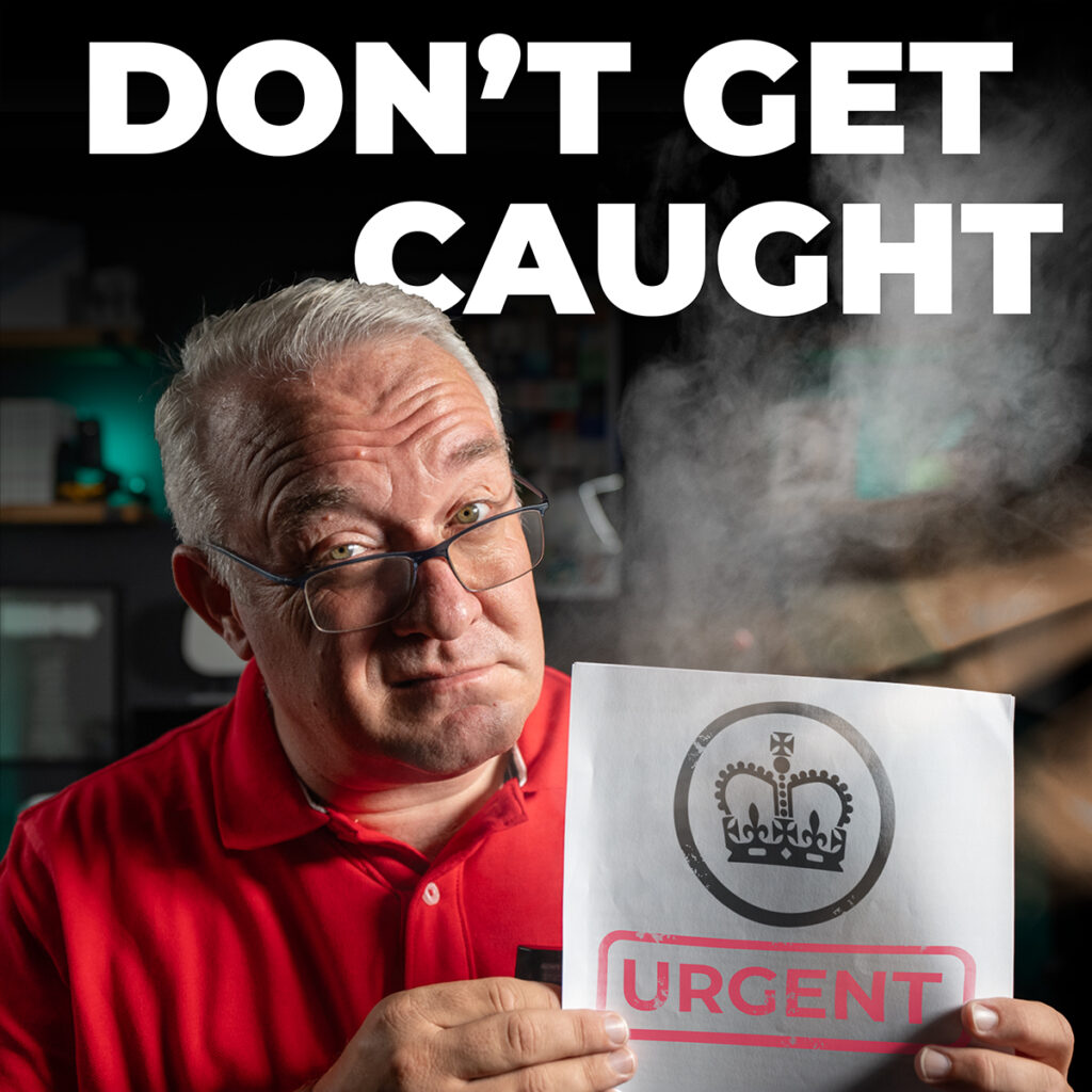 Don't Get Caught - Pete with Urgent letter from HMRC